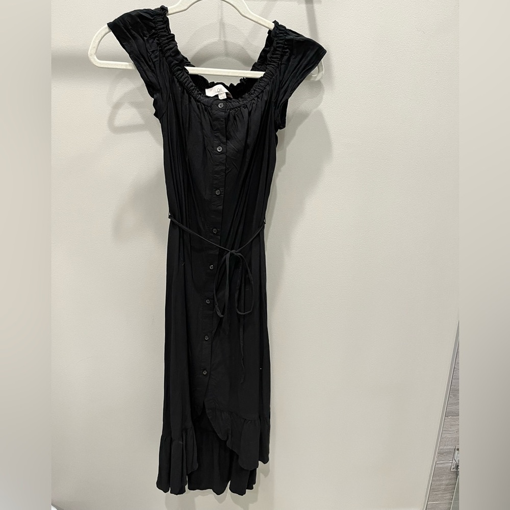 Loft high low off shoulder dress
